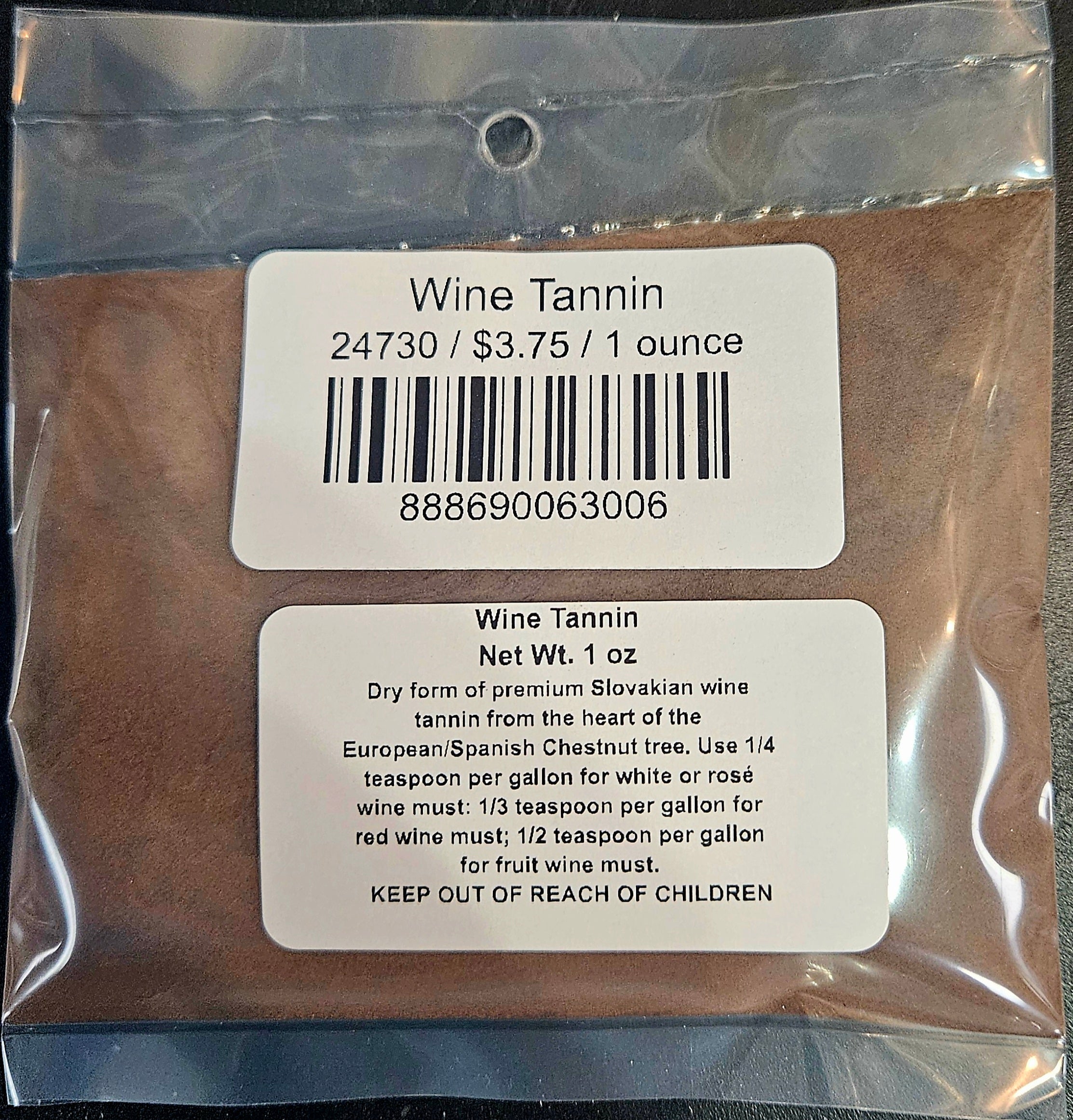 Wine Tannin - 1 oz