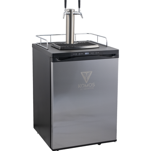 KOMOS® Kegerator with NukaTap® Stainless Steel Faucets |
