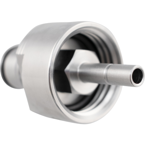 Carbonation and Line Cleaning Ball Lock Quick Disconnect (QD) Cap - Stainless - Duotight Compatible