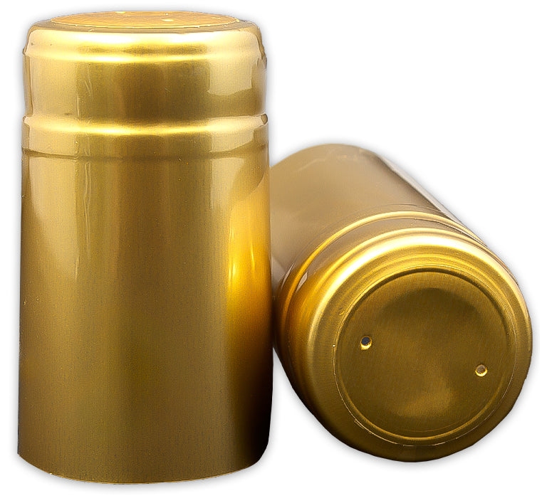 Gold PVC Shrink Capsules 30 ct