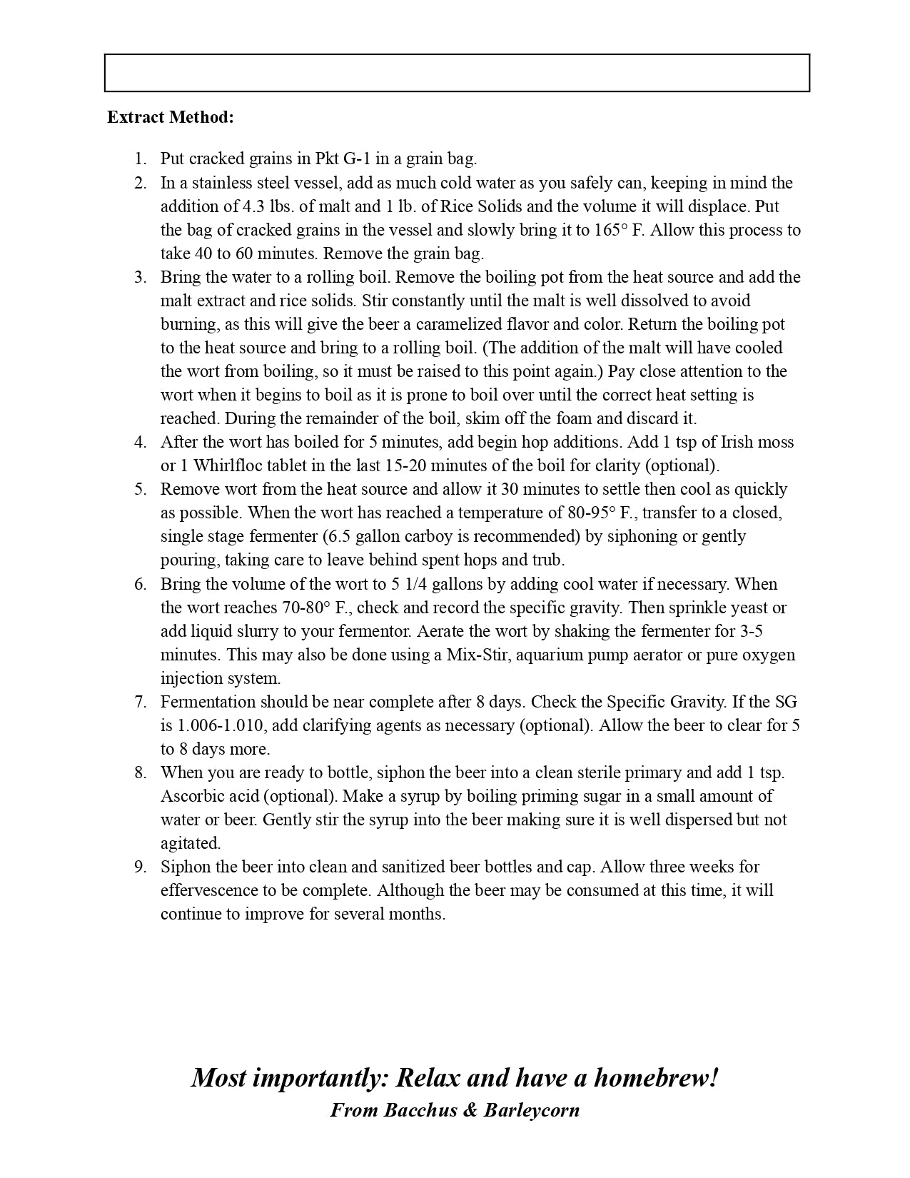 Cream of the Crop (Cream Ale)