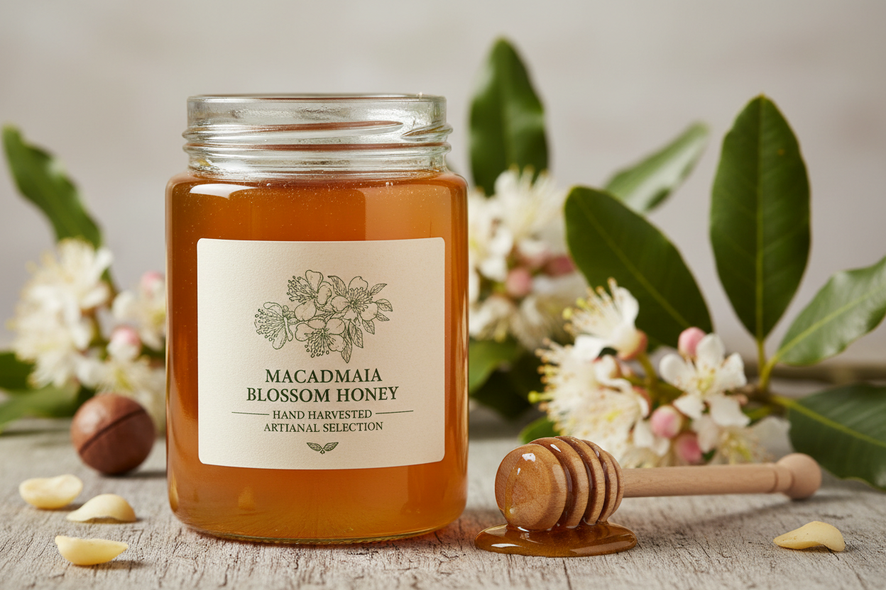 Hawaiian Macadamia Blossom Honey - 6lb