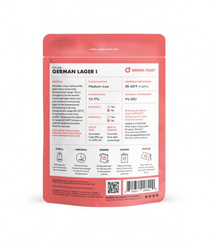 Omega Yeast Labs OYL-106 German Lager I