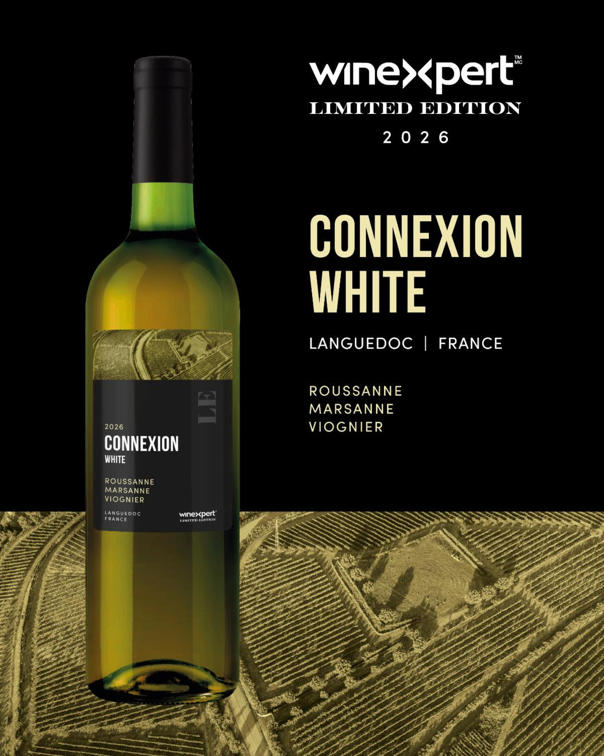 LE26 Connexion White, Viognier, Roussanne, Marsanne, France 14L Wine Kit