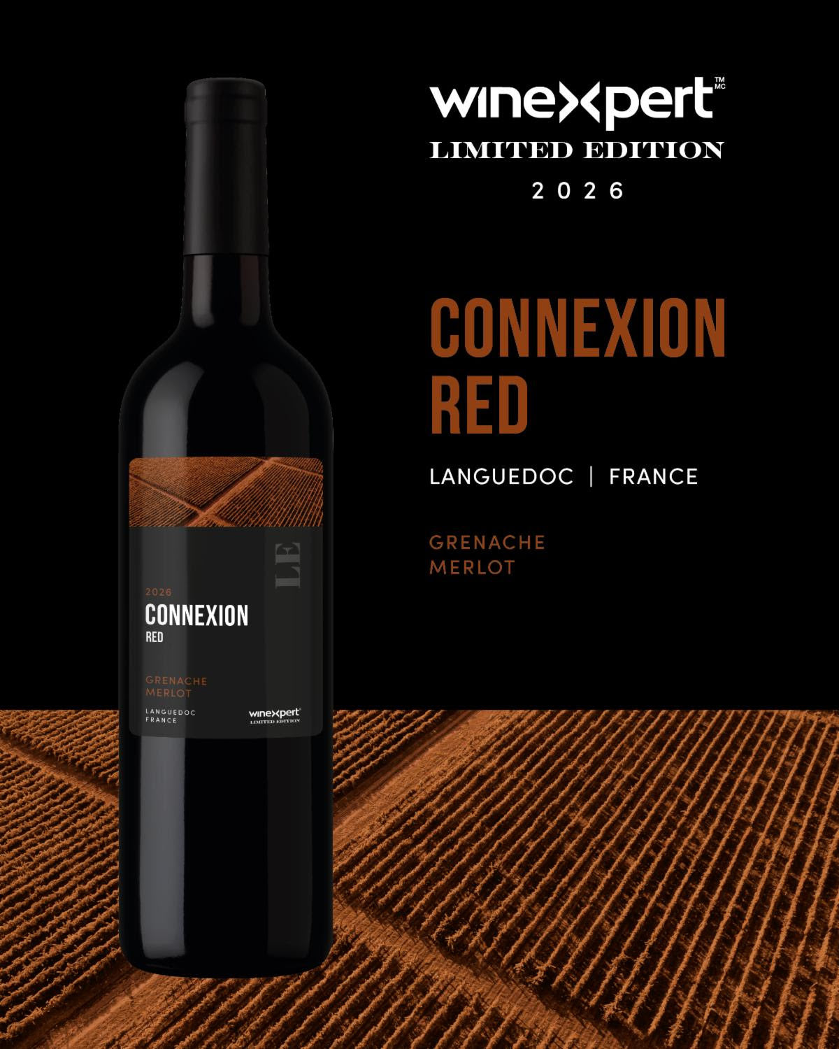 LE26 Connexion Red, Grenache Merlot, France 14L Wine Kit