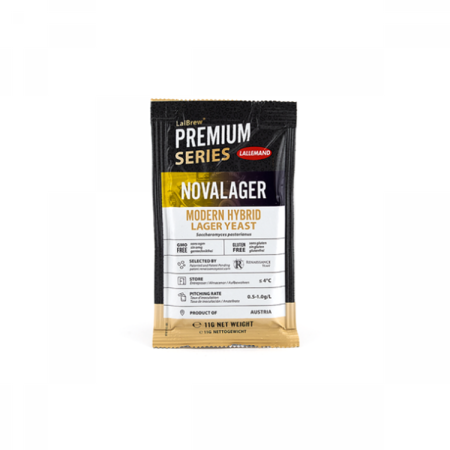 LalBrew NovaLager™ is a robust lager strain with ideal characteristics for lager beer production including fast fermentations and high attenuation. The distinct flavor profile is very clean, slight esters over a wide temperature range.