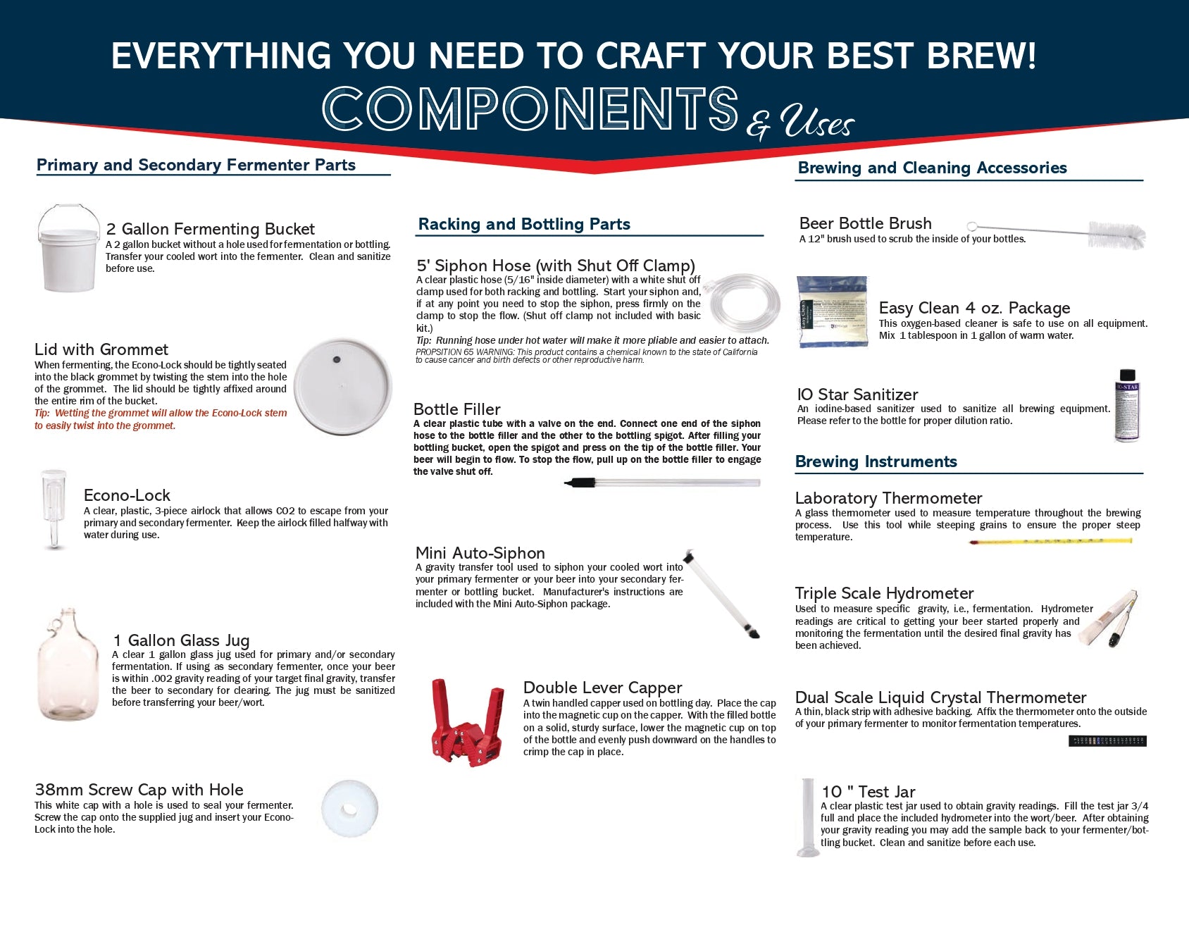 Brewer's Best® One Gallon Beer Equipment Kit