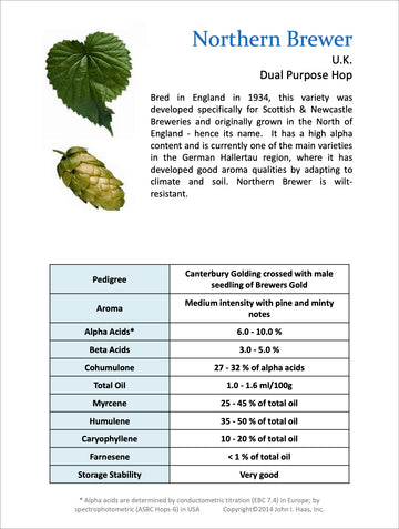 Northern Brewer Hop Pellets