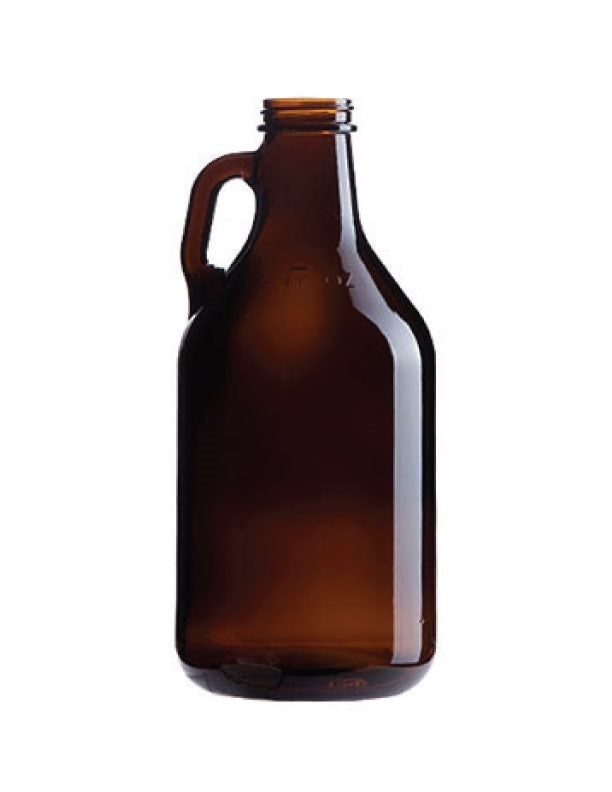 Amber Growler 32 oz Glass Jug