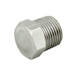 HEX HEAD PLUG, 1/4"MPT (304 S/S)