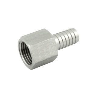 HEX ADAPTER, 1/4"FPT X 1/4"B (S/S)