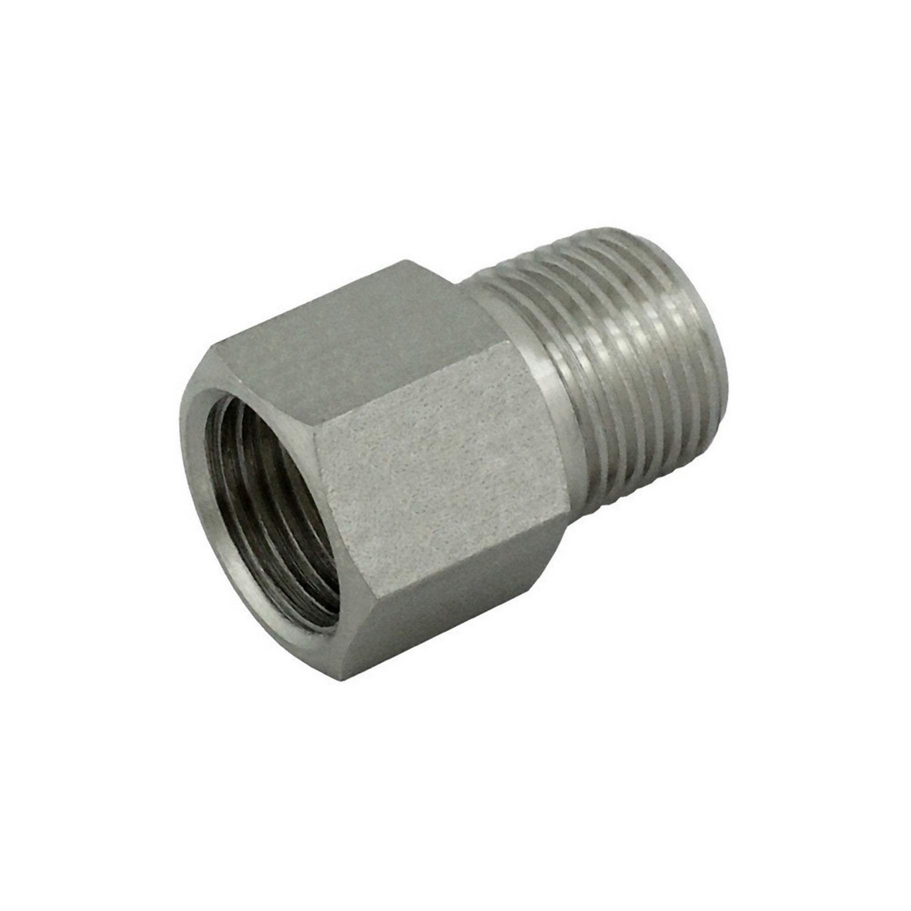 Hex Adapter, 1/4" FFL X 1/4" Male Pipe Thread (MPT) (304 S/S)