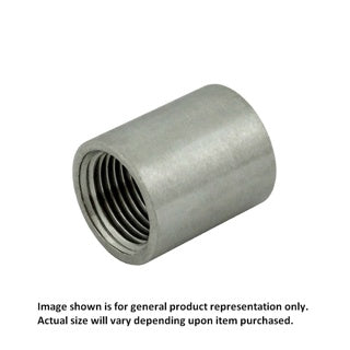 ROUND COUPLER, 1/2"FPT X 1/2"FPT (304 S/S)