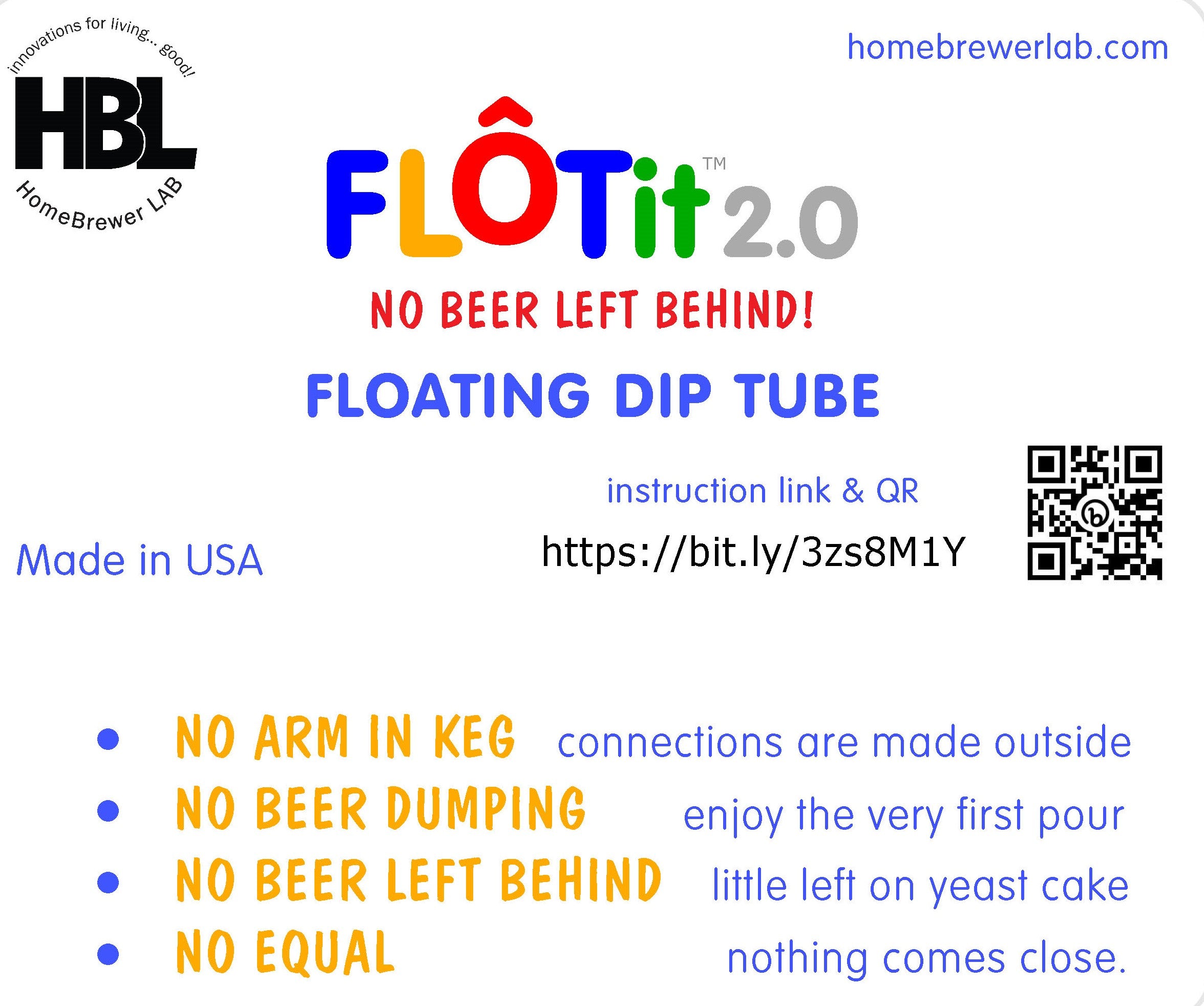 FLOTit 2.0 Floating Dip Tube