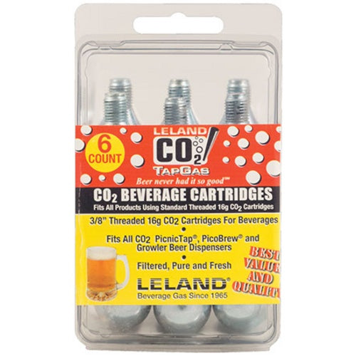 16g Threaded CO2 Cartridge | Pack of 6