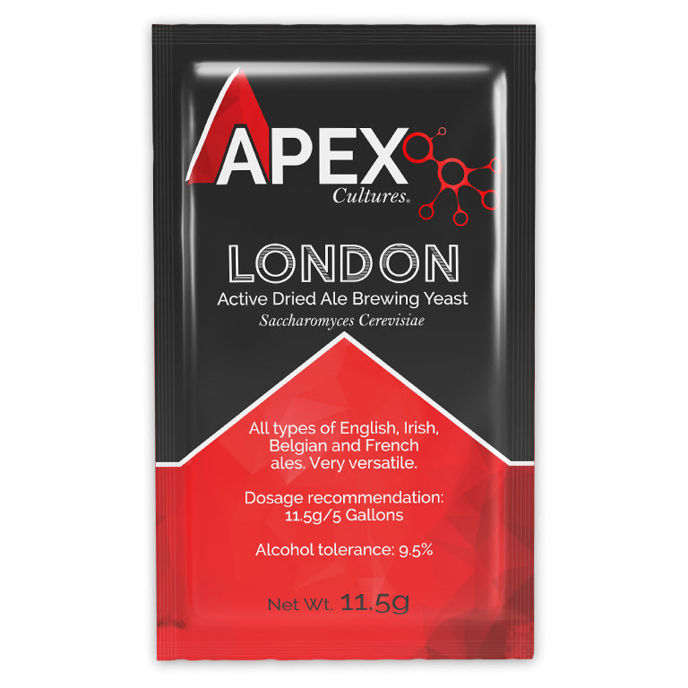 APEX CULTURES DRY BREWING YEAST 11.5 GRAM LONDON ALE