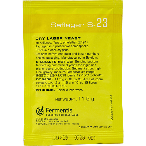 Fermentis | SafLager™ S-23 Lager | Dry Beer Yeast