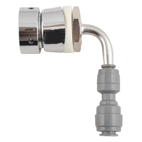 Beer Faucet Shank | Tower Shank | Stainless | Duotight Compatible Barb | Intertap® | NukaTap®