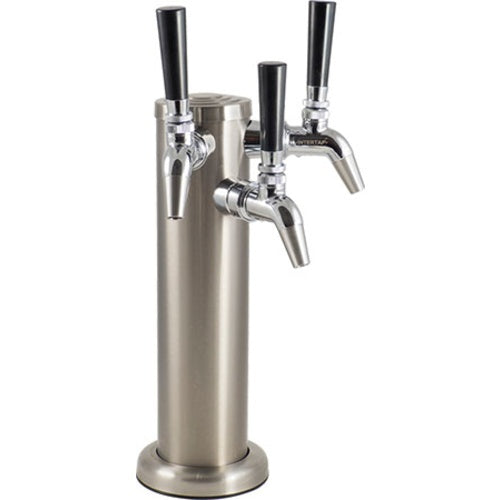 KOMOS® Stainless Draft Tower With Intertap Faucets (w/ Duotight Fittings) - 3 Faucet