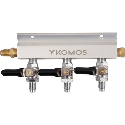 KOMOS® Gas Manifold | Aluminum | 1/4 in. Flare