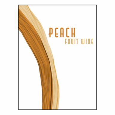 Peach Wine Labels 30 ct