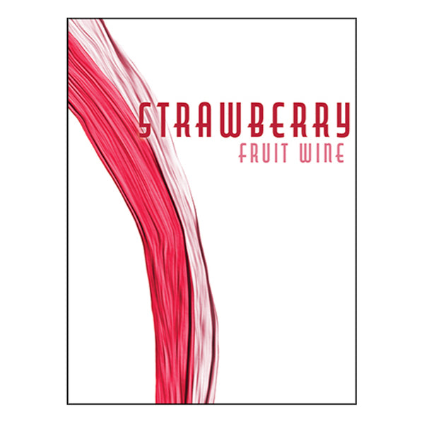 Strawberry Wine Labels 30 ct