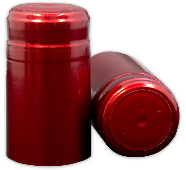 Metallic Solid Ruby Red Shrink Capsules 30 ct