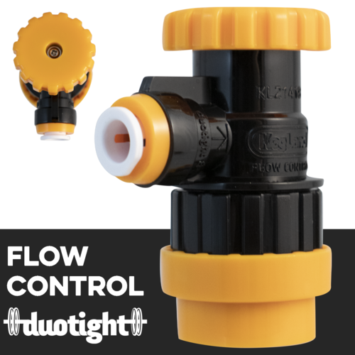 Duotight Flow Control Ball Lock Quick Disconnect (QD) Beverage Out - 8 mm