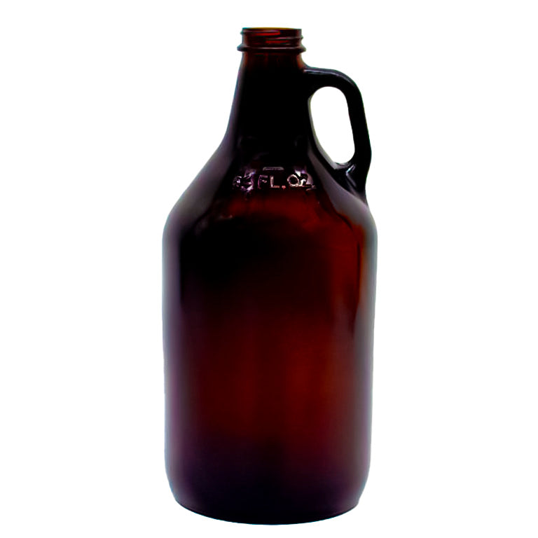 Amber Growler 64 oz Glass Jug