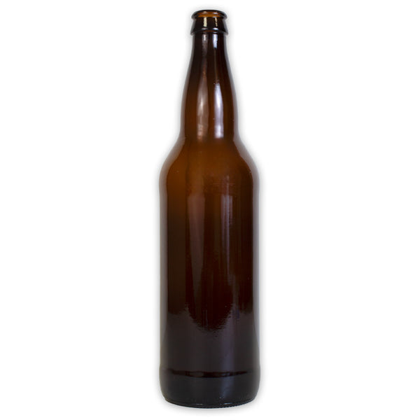 22 OZ New Amber Beer Bottles 12/case