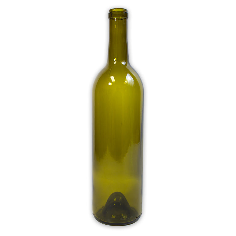 750mL ANTIQUE GREEN BORDEAUX PUNTED W65 CK BOTTLE 12/CS
