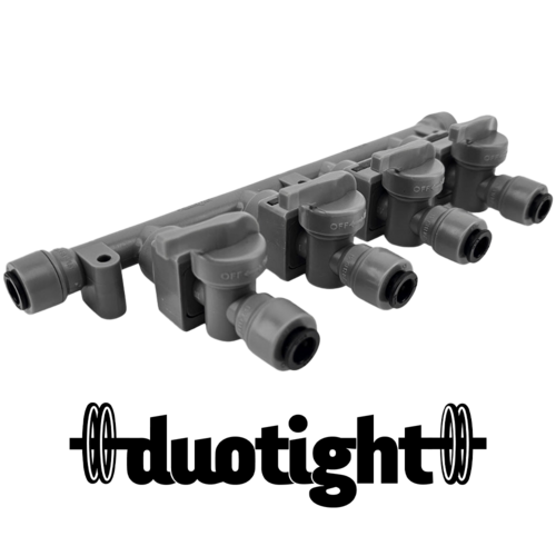 Duotight Gas Manifold | Push-In Check Valves | 8 mm Duotight