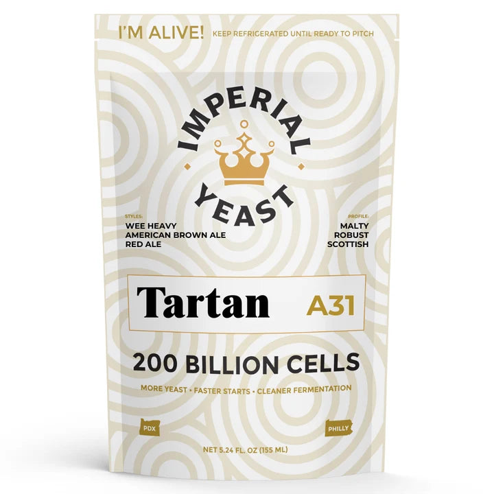 Imperial Yeast | A31 Tartan Ale | Beer Yeast | Double Pitch | 200 Billion Cells