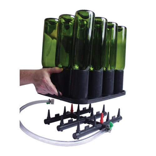 The Vintage Shop | 2-in-1 Bottle Washer | Bottle Rinsing or Gas Purging Base | 12 Seat | WineMaker Magazine "Must Have"