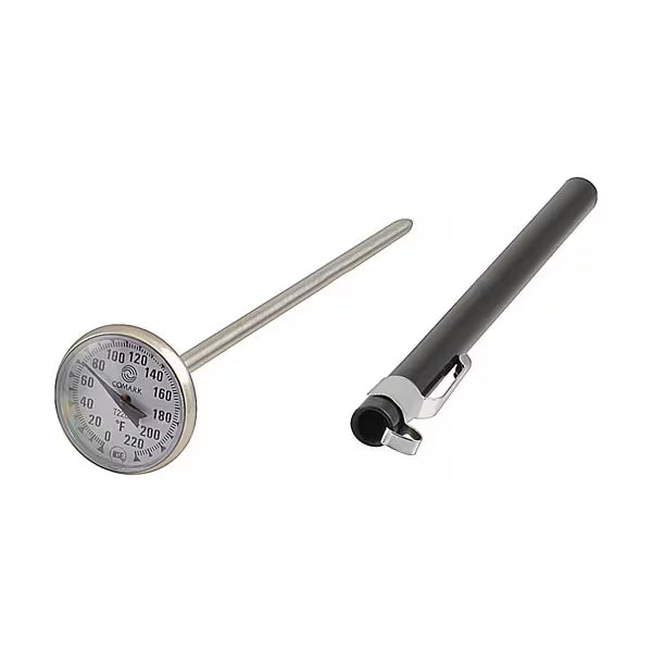Comark 1" Dial Thermometer 0-220F (Calibratable 1 Inch Dial Thermometer)