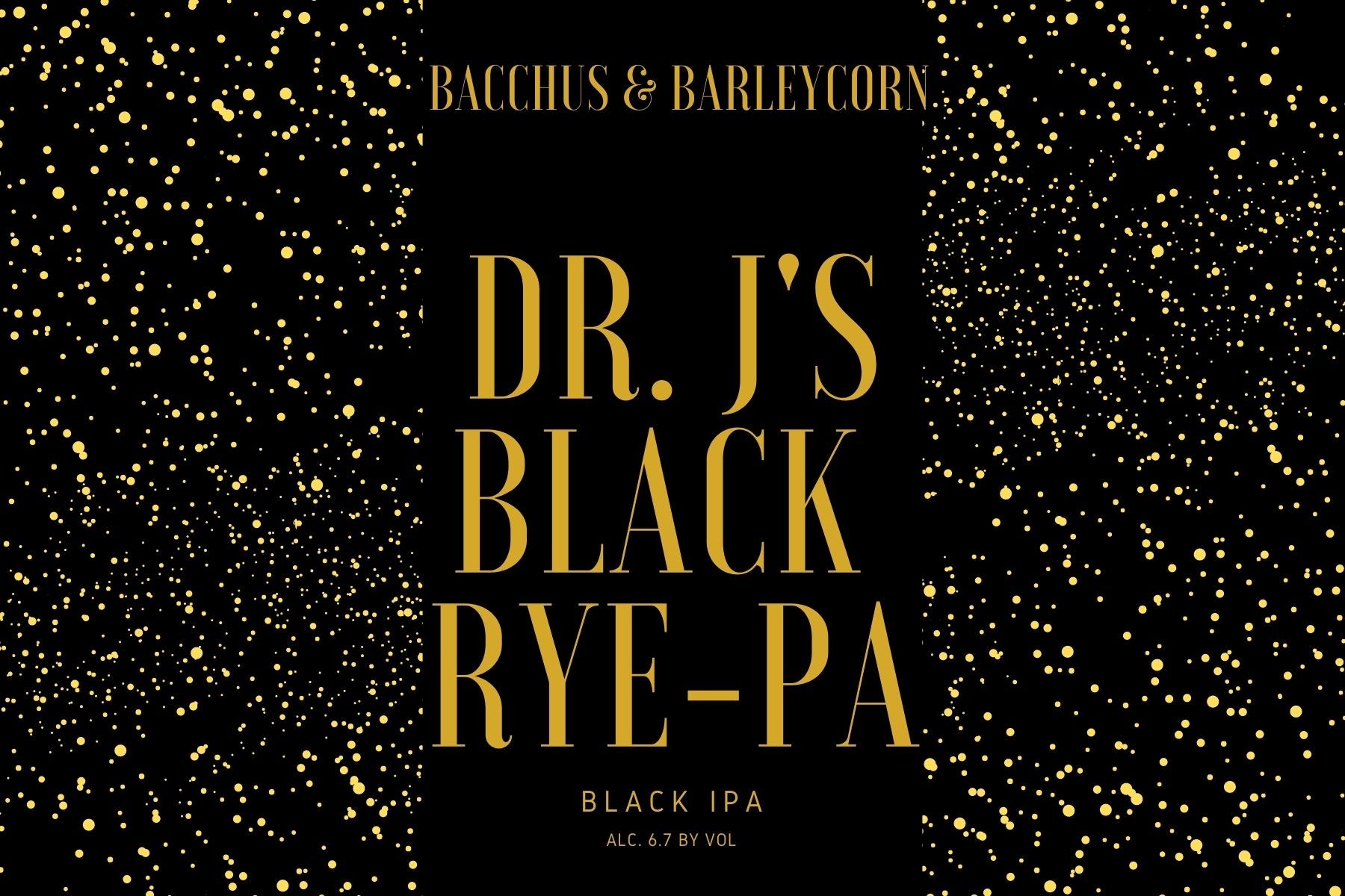 Dr. J's Lunar Blackout IPA (Black Rye IPA)