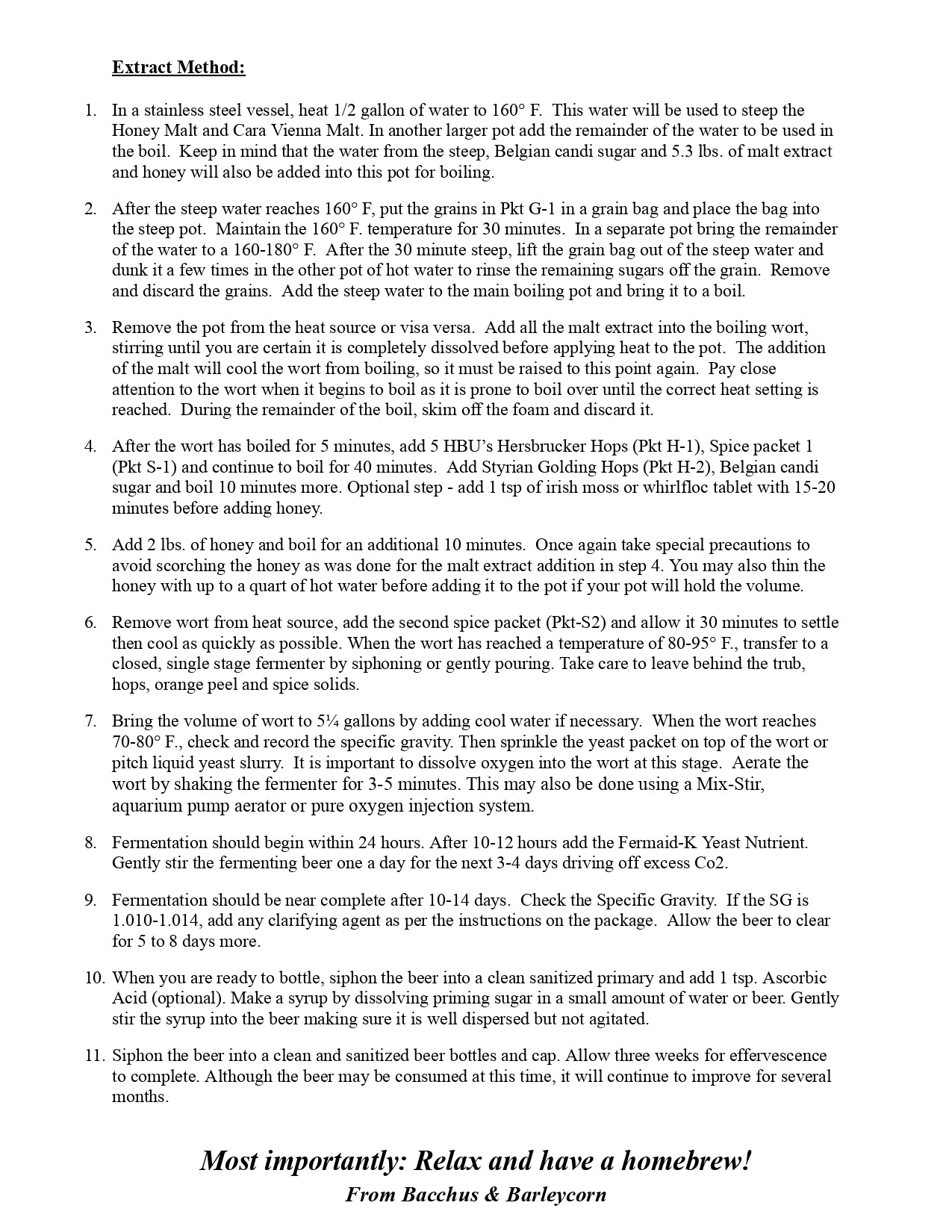 Belgian Braggot (Belgian Honey Ale)