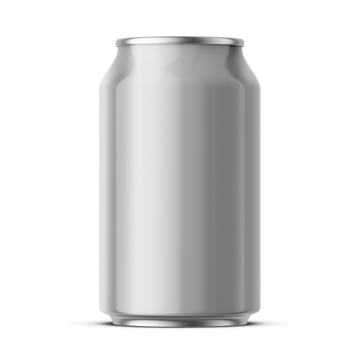 12 OZ Aluminum Can w/ Lid and Tab