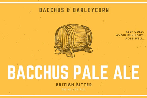 Bacchus Pale Ale (British Bitter/Pale Ale)