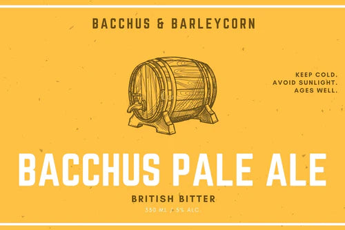 Bacchus Pale Ale (British Bitter/Pale Ale) All Grain Beer Kit 5 gallon