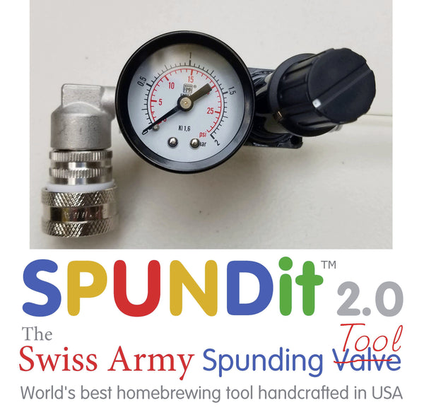 SPUNDit 2.0 Spunding Valve with Jumper for Second Keg