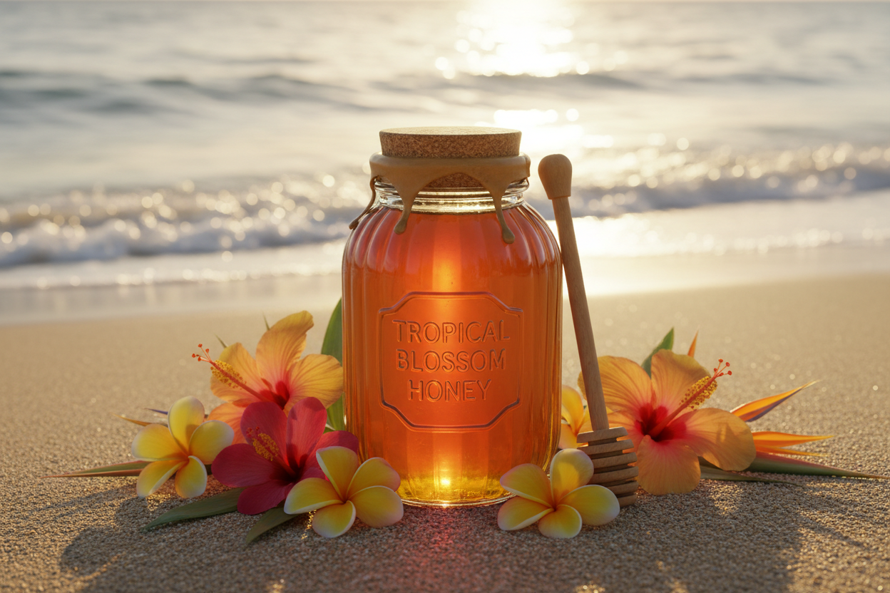 Hawaiian Tropical Fruit Blossom Honey - 6lb