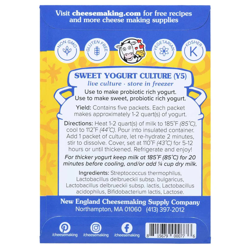 Yogurt Starter Culture (Sweet) 5 Pack