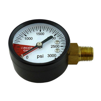 GAUGE, 2"-DIA. 1/4"MPT SIDE-MNT RHT (3000 PSI)