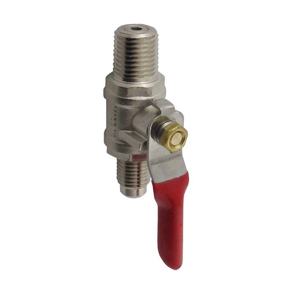 Ball Valve, 1/4 MPT x 1/4″ MFL (w/ Check Valve)