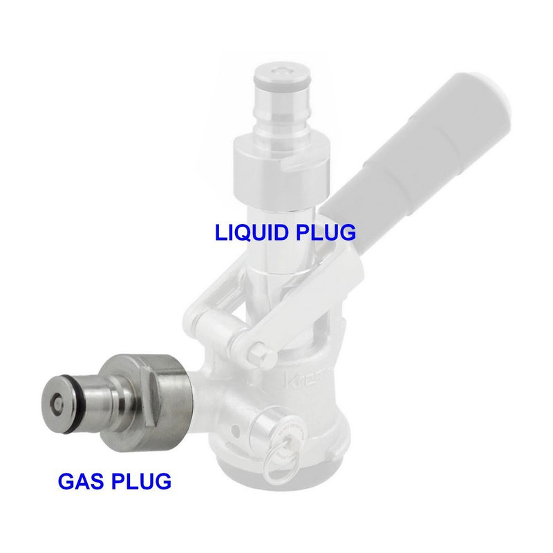 Keg Coupler Conversion Gas Plug