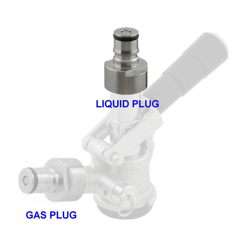 Keg Coupler Conversion Liquid Plug