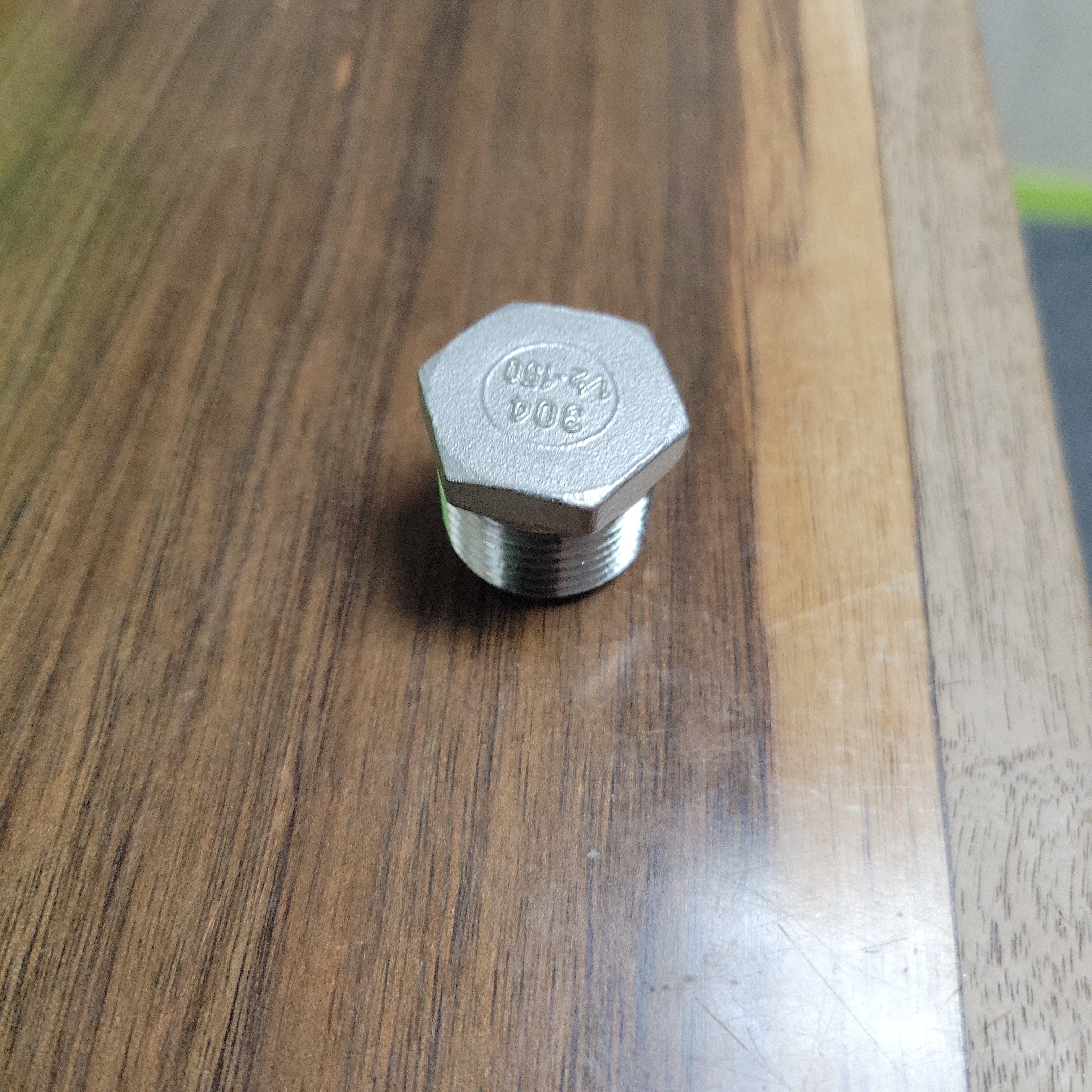 1/2 Inch Stainless Hex Plug