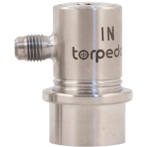Torpedo Ball Lock Gas In - Flared Stainless Quick Disconnect (QD)