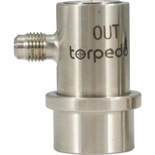 Torpedo Ball Lock Quick Disconnect (QD) Beverage Out - Flared Stainless